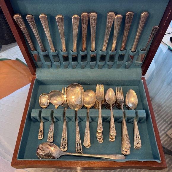 Vintage silver plated flatware collection